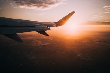 Flying during golden hour.